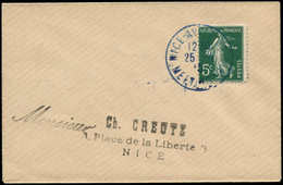 FRANCE - Poste - 137, Enveloppe Cachet Bleu "Nice Aviation Meeting 1910",  Obl. 25/04/10 - 1849-1850 Cérès