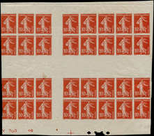 ** FRANCE - Poste - 138 Paire Verticale Des Carnets Non Dentelés (8 Timbres à Gauche Manquants) Avec N° De Planche Et Is - 1849-1850 Cérès