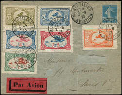 FRANCE - Poste - 140, Enveloppe 2/9/23 "Montpellier Aviation", + Série Complète Des 6 Semi-officiels - 1849-1850 Cérès