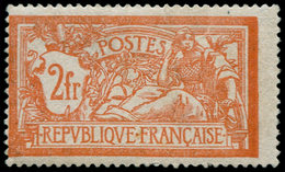 ** FRANCE - Poste - 145d, Sans Teinte De Fond (décentré): 2f. Merson Orange Et Vert-bleu - 1849-1850 Cérès