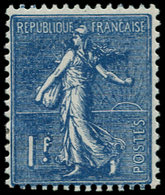 * FRANCE - Poste - 205, Impression Brouillée, Tachée: 1f. Semeuse Lignée - 1849-1850 Ceres