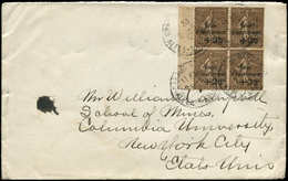 FRANCE - Poste - 267, Bloc De 4 Sur Enveloppe Pour Les USA 2/5/31: 50+25c. Semeuse Lignée "CA" - 1849-1850 Cérès