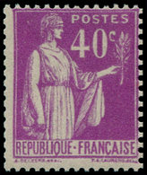 ** FRANCE - Poste - 281a, Type II (roulette): 40c. Paix Lilas (Spink) - 1849-1850 Cérès