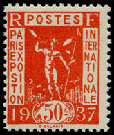 ** FRANCE - Poste - 325a, Faux De Paris: 50c. Expo De Paris Rouge-orange - 1849-1850 Cérès