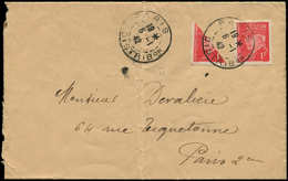 FRANCE - Poste - 514, Lettre Affranchissement Avec Timbre Coupé à 1.50f. Paris 6/1/42: 1f. Pétain - 1849-1850 Cérès