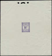 EPA FRANCE - Taxe - 44, épreuve En Violet Sur Blanc: 10c. Valeurs Impayées - 1859-1959 Neufs