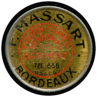 FP FRANCE - Timbres Monnaie - 137, 5c. Semeuse Vert, Fer Peint: Massard - Bordeaux (timbre Abimé) - Autres & Non Classés
