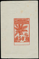 EPA COLONIES SERIES - Poste - 1906, Palmier, Petite épreuve En Rouge Sans Nom De Pays, Signé Calves: 50c. Palmier - Unclassified