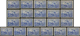 * COLONIES SERIES - Poste - 1938, Pierre Et Marie Curie, Complet 21 Valeurs - Non Classés