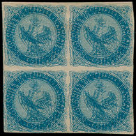 (*) COLONIES GENERALES - Poste - 4a, Bloc De 4, Double Impression - Other & Unclassified