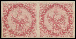 ** COLONIES GENERALES - Poste - 6, Paire Luxe: 80c. Aigle Rose - Autres & Non Classés