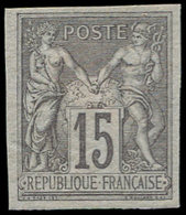 * COLONIES GENERALES - Poste - 33, Belles Marges, Frais: 15c. Sage Gris Pâle - Autres & Non Classés