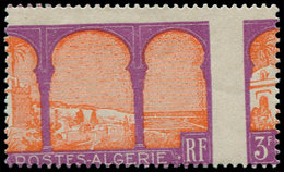 ** ALGERIE - Poste - 55, Piquage à Cheval: 3f. Violet Et Orange (Maury) - Autres & Non Classés