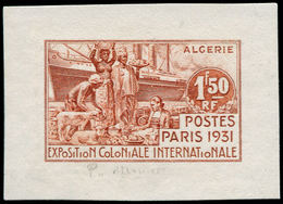 EPA ALGERIE - Poste - Non émis 1.50f. "Exposition Coloniale De 1931", épreuve D'artiste En Brun-rouge, Signée Munier - Autres & Non Classés