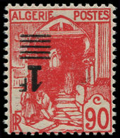 * ALGERIE - Poste - 158a, Type I, Surcharge Renversée: 1f. S. 90c - Autres & Non Classés