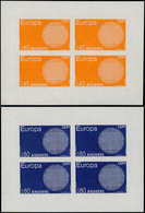 ** ANDORRE - Poste - 202/203, 2 Feuillets De 4 Non Dentelés: Europa 1970 - Autres & Non Classés