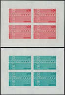 ** ANDORRE - Poste - 212/13, 2 Feuillets De 4 Non Dentelés: Europa 1971 - Autres & Non Classés