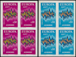 ** ANDORRE - Poste - 217/18, 2 Blocs De 4 Non Dentelés: Europa 1972 - Autres & Non Classés