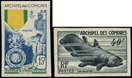 * COMORES - Poste - 12/13, Médaille Militaire Et Cœlacanthe - Autres & Non Classés