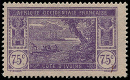 * COTE D'IVOIRE - Poste - 59a, Non émis Sans Surcharge "60c", Signé Calves: 75c. Violet - Autres & Non Classés