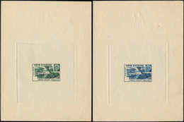 EPA COTE D'IVOIRE - Poste - 169a/70a, 2 épreuves D'artiste, Couleurs Définitives, Poinçons Sans Faciale: Pétain - Autres & Non Classés