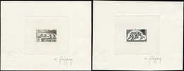 EPA COTE D'IVOIRE - Poste - 277/8, 2 épreuves D'artiste En Noir, Signées Durrens: J.O Mexico 1968 - Autres & Non Classés