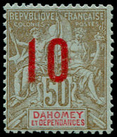 * DAHOMEY - Poste - 41, Superbe, Signé Calves: 50c. Bistre & Rouge - Autres & Non Classés