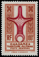 ** GHADAMES - Poste Aérienne - 2h, Non émis, Brun-jaune Et Carmin (couleurs Non Adoptées): 100f. (Maury) - Autres & Non Classés