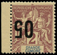 ** GRANDE COMORE - Poste - 20b, Surcharge Renversée, Bdf, Signé Calves: 05 S. 2c - Autres & Non Classés