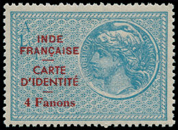 * INDE FRANCAISE - Fiscaux - Carte D'identité BDV 2: 4fa. Bleu - Autres & Non Classés