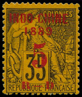 (*) INDOCHINE - Poste - 1a, Chiffres Plus Petits, Signé Calves - Autres & Non Classés