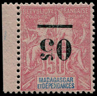 * MADAGASCAR - Poste - 48a, Surcharge Renversée, Bdf, Très Frais, (charnière Invisible): 05 S. 50c. Rose - Autres & Non Classés