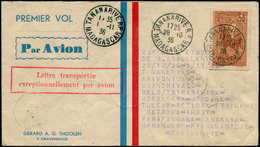 MADAGASCAR - Poste - 190, Sur Lettre Du 28/10/36: Tour De L'Ile Par Assollant (cachet Au Dos) - Autres & Non Classés