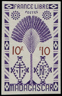 ** MADAGASCAR - Poste - 277, Erreur De Couleur, Violet Et Brun Non Dentelé: 10f. France Libre (Maury 293) - Autres & Non Classés