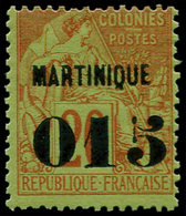 * MARTINIQUE - Poste - 6, Bel Exemplaire: 015 S. 20c - Autres & Non Classés