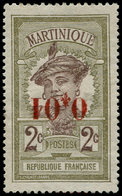 (*) MARTINIQUE - Poste - 105, Surcharge Renversée: 0.01 S. 2c. - Autres & Non Classés