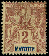 (*) MAYOTTE - Poste - 2a, Double Légende "Mayotte", Signé: 2c. Groupe - Autres & Non Classés