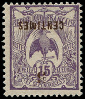 * NOUVELLE-CALEDONIE - Poste - 113b, Surcharge Renversée: 5c. S. 15c. Violet - Autres & Non Classés