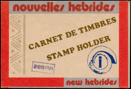 ** NOUVELLES-HEBRIDES - Carnets - 495/97, Carnet, Surcharge Violette "200fnh": Cartes (1977) - Autres & Non Classés
