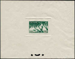 EPT OCEANIE - Poste Aérienne - 18, épreuve D'atelier En Vert (n° 1811): 100f. Palmier Et Hydravion - Autres & Non Classés