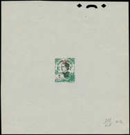 EPA PAKHOI - Poste - Non émis (1922), Petite Surcharge Rouge Sur Indochine Yvert 101, épreuve D'atelier En Vert & Noir:  - Autres & Non Classés