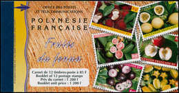 ** POLYNESIE - Carnets - C 590-1, Carnet à 1200f: Fruits - Autres & Non Classés