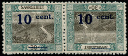 ** SARRE - Poste - 71b, Paire Horizontale Timbres Seuls Tête-bêche, Signés - Autres & Non Classés