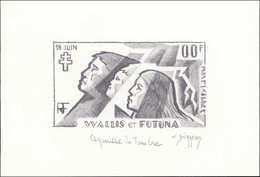 MAQ WALLIS & FUTUNA - Poste Aérienne - 96, Maquette Au Crayon (100 X 160), Signée Durrens, Annotée "Esquisse De Timbre", - Autres & Non Classés