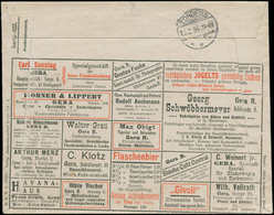 O ALL. EMPIRE - Entiers Publicités Multiples - (1904), Enveloppe 5pf. Vert Série 122 Gera, Publicités Multiples: Bière,  - Autres & Non Classés