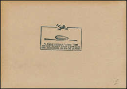ESS ALL. PA. ZEPPELIN - Poste - 1931, 4° Sudamerikafahrt, (non émis), Cachet Essai (Entwurf) En Noir Sur Carte - Autres & Non Classés