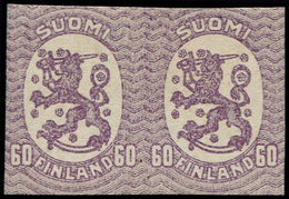 * FINLANDE - Poste - 104, Paire Non Dentelée (un Ex. **): 60p. Lilas - Autres & Non Classés