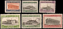 * GRECE - Poste - 404A/408, Complet 6 Valeurs: Série Courante 1933/35 (404B Pli) - Autres & Non Classés