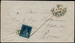 ITALIE  TOSCANE - Poste - 7b, Filets Intacts, Sur Enveloppe 17/8/55 Pour Rome, Signée Macoveanu: 6cr. Bleu (Sas. 7) - Toscane