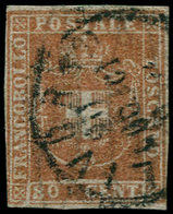 O ITALIE  TOSCANE - Poste - 22, Filets Intacts, Signé Macoveanu: 80c. Chair (Sas.) - Toscane